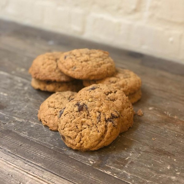 Cookie integral de nuez y chocolate