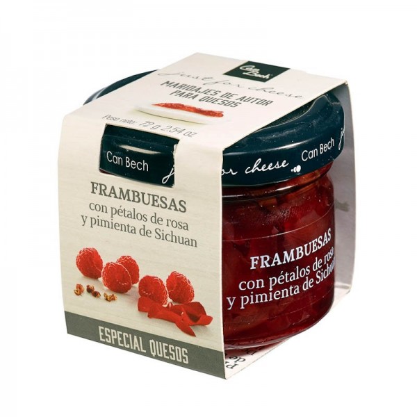 Maridaje para quesos de frambuesas Can Bech