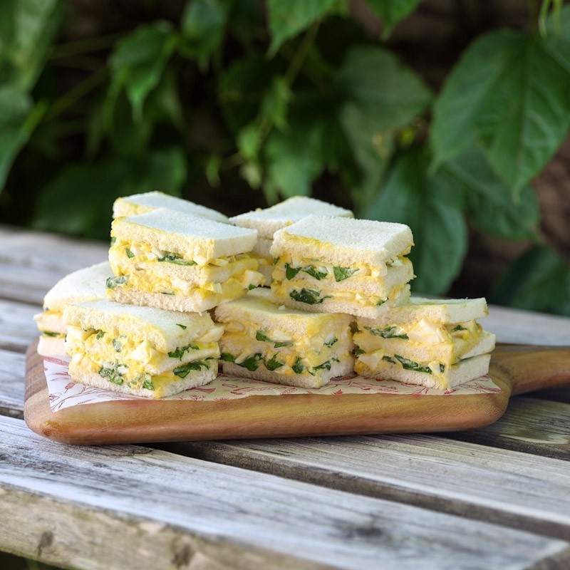 Finger Sandwich Huevo, berros y mayonesa (6 uds)