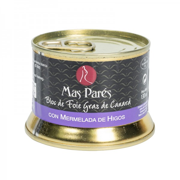 Bloc de foie gras de pato con higos Mas Parés