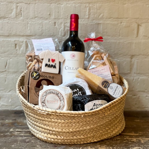 Cesta Selección de Quesos Gallegos Día del Padre