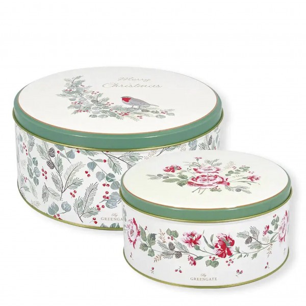 Latas navideñas para galletas Merle