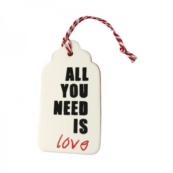 Galleta San Valentín Tag All You Need Is Love