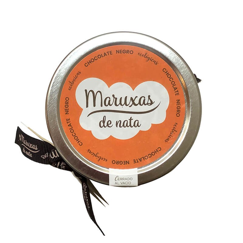 Maruxas de nata con chocolate negro
