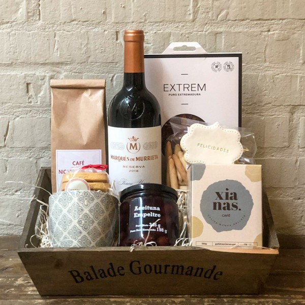 Cesta gourmet para Santiago