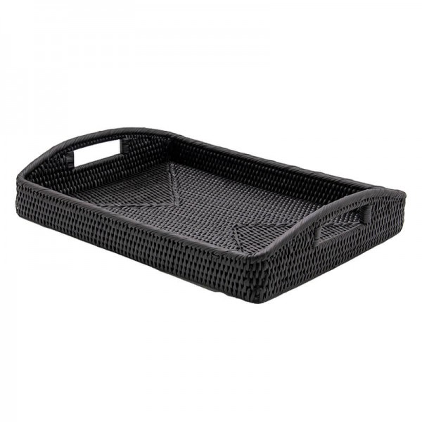 Bandeja rectangular con asas