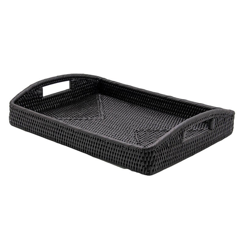 Bandeja rectangular con asas