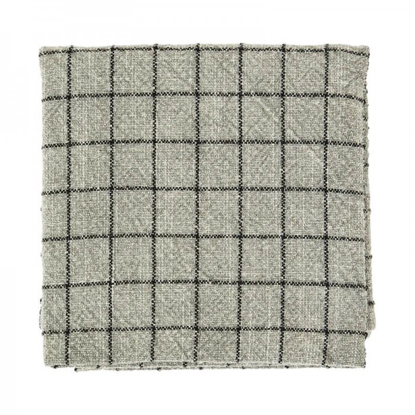 Paño de cocina rústico de cuadros arena