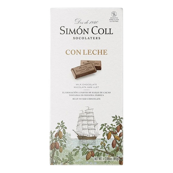 Tableta de chocolate con leche Simón Coll