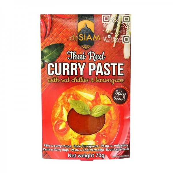 Pasta Curry rojo picante Siam