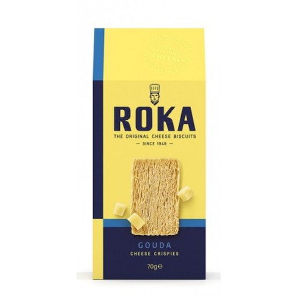 Crackers de queso Gouda Roka