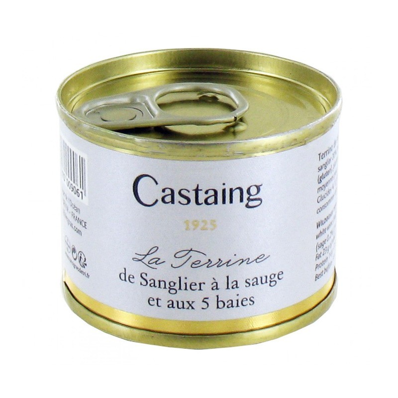 Terrina de Jabalí con salvia y bayas Castaing