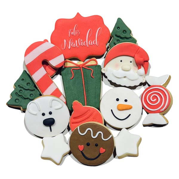 Caja de mini Galletas Navideñas Pandelino