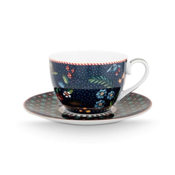 Set de plato y taza Berry Blues Blue