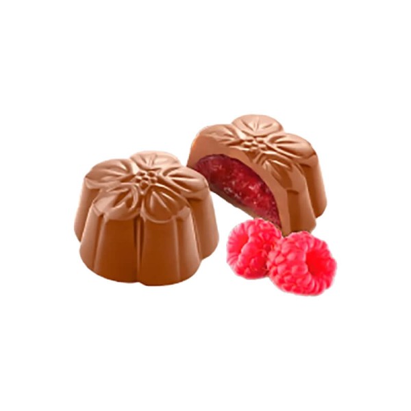 Bombones flores con frambuesa Amatller