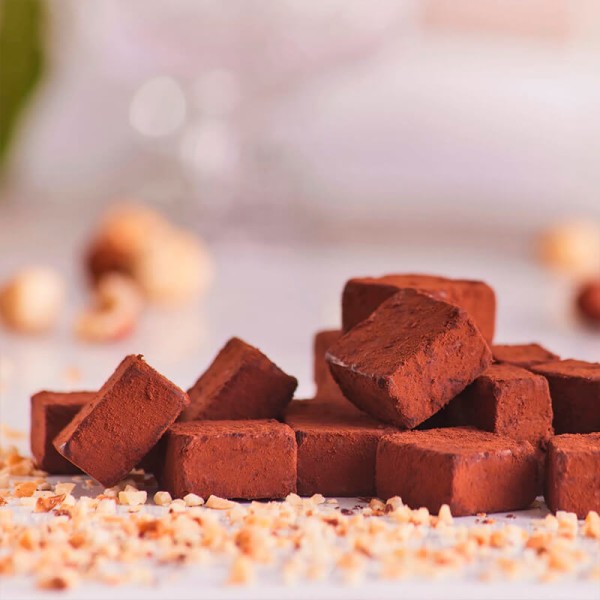 Trufas cacao y avellana Lavoratti