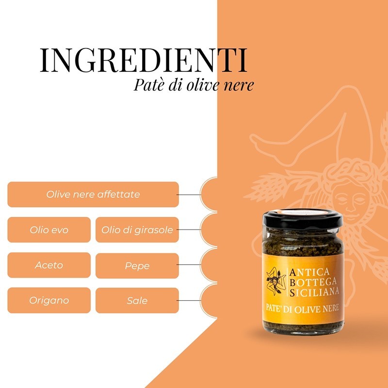 Paté de aceitunas negras Sicilianas