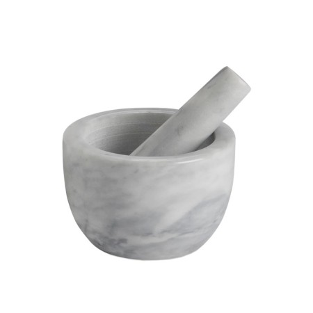 Mortero y maja de mármol