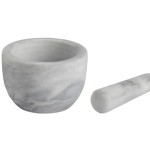 Mortero y maja de mármol