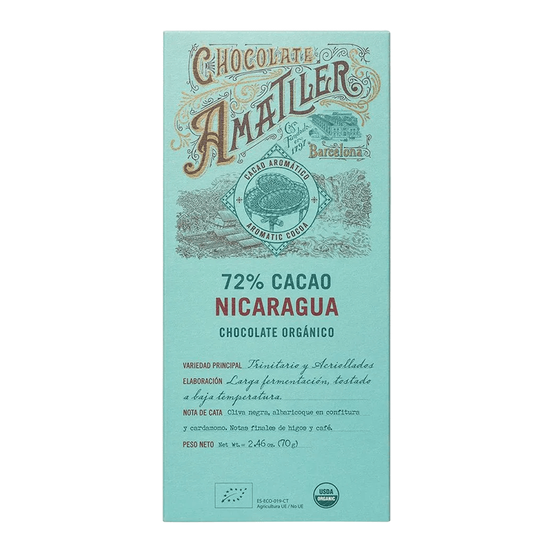 Tableta de Chocolate 72% Nicaragua Amatller