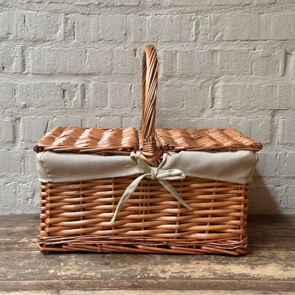 Cesta Picnic rectangular forrada