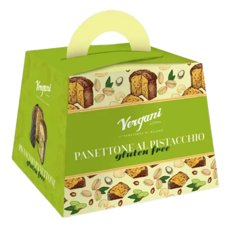 Panettone Vergani al pistacho sin gluten