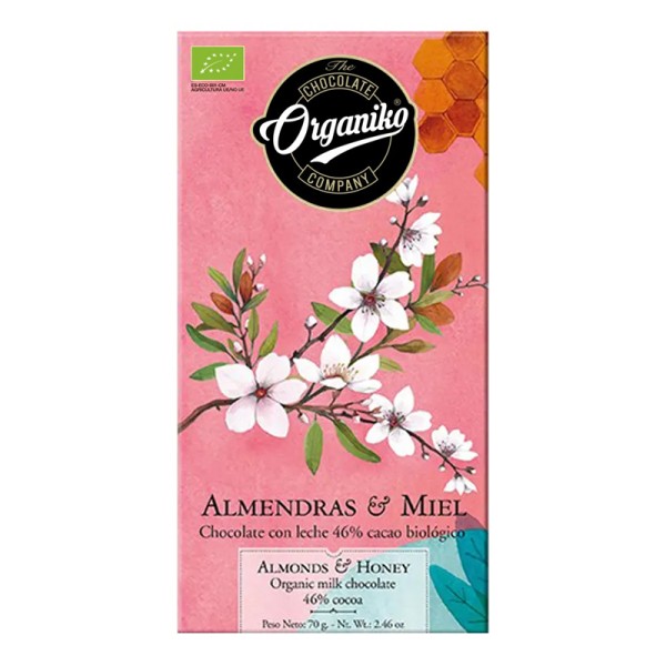 Chocolate Miel y Almendras Orgániko