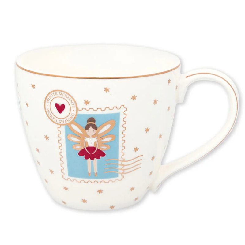 Taza Mug Cindarella Xmas white
