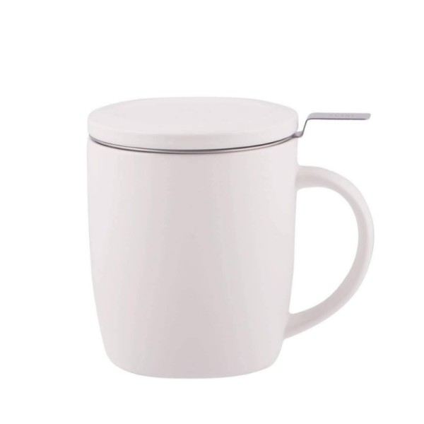 Taza Mug con filtro blanca