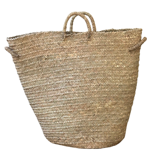 Cesto de palma XL con 4 asas