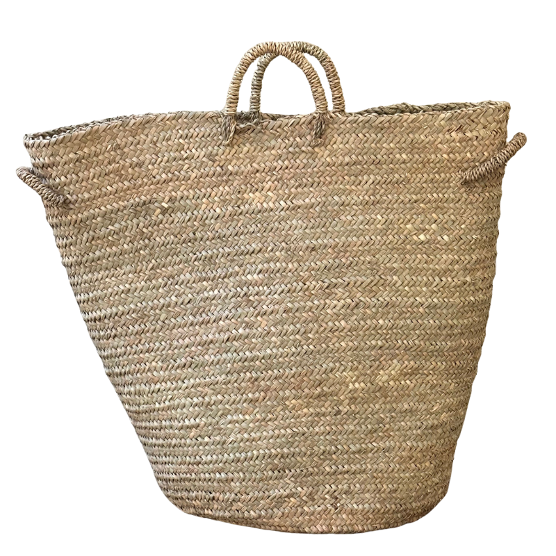 Cesto de palma XL con 4 asas