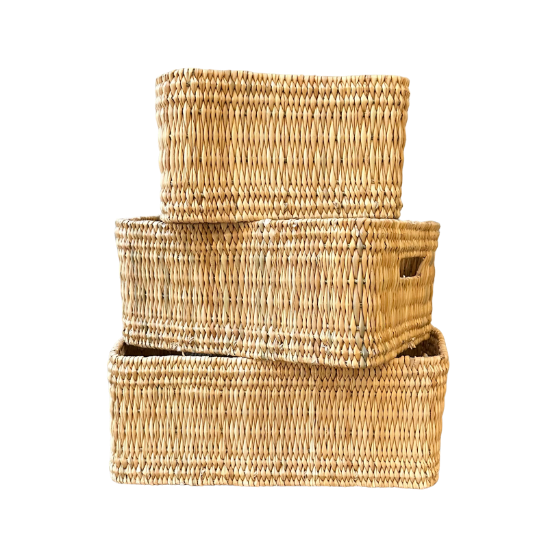 Set de tres Cestos de Junco