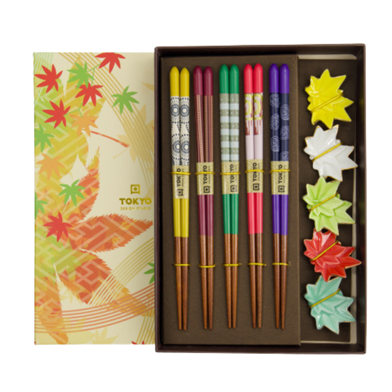 Caja de Palillos chinos Maple leaf