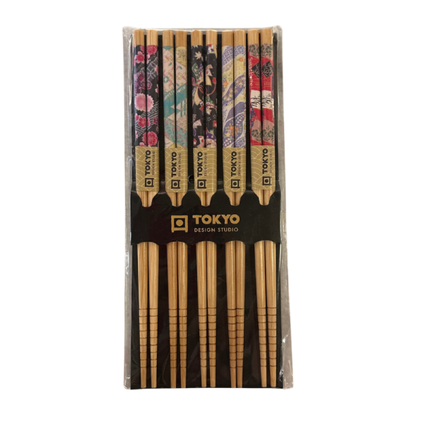 Palillos chinos flores multicolor