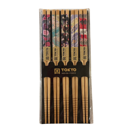 Palillos chinos flores multicolor