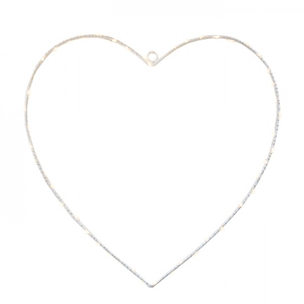 Corazón luminoso 50 leds 30 cm