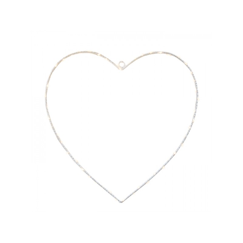 Corazón luminoso 50 leds 30 cm