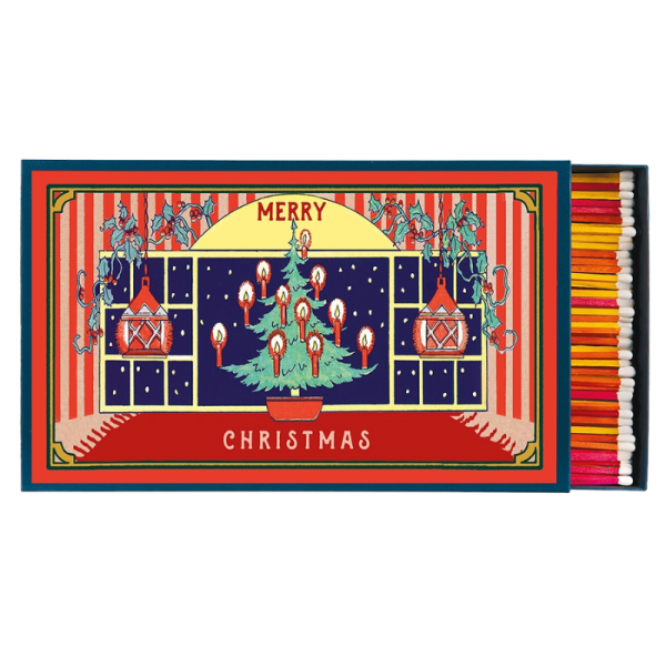 Cerillas gigantes Xmas window