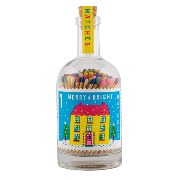 Botella de cerillas Merry & Bright