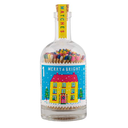 Botella de cerillas Merry & Bright