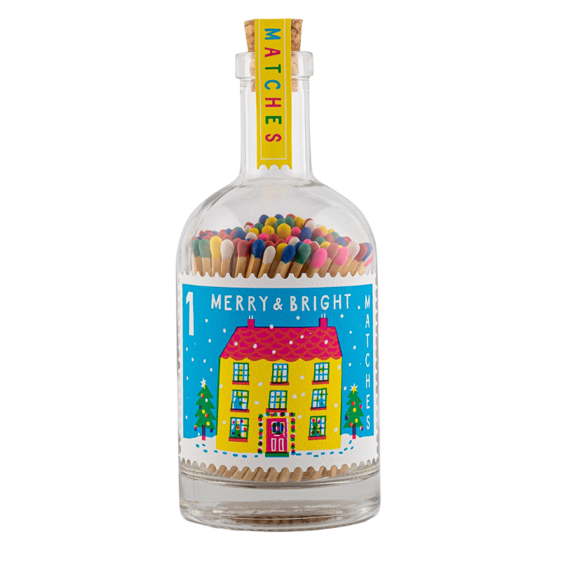 Botella de cerillas Merry & Bright