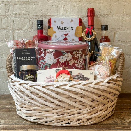 Cesta Blanca Navidad