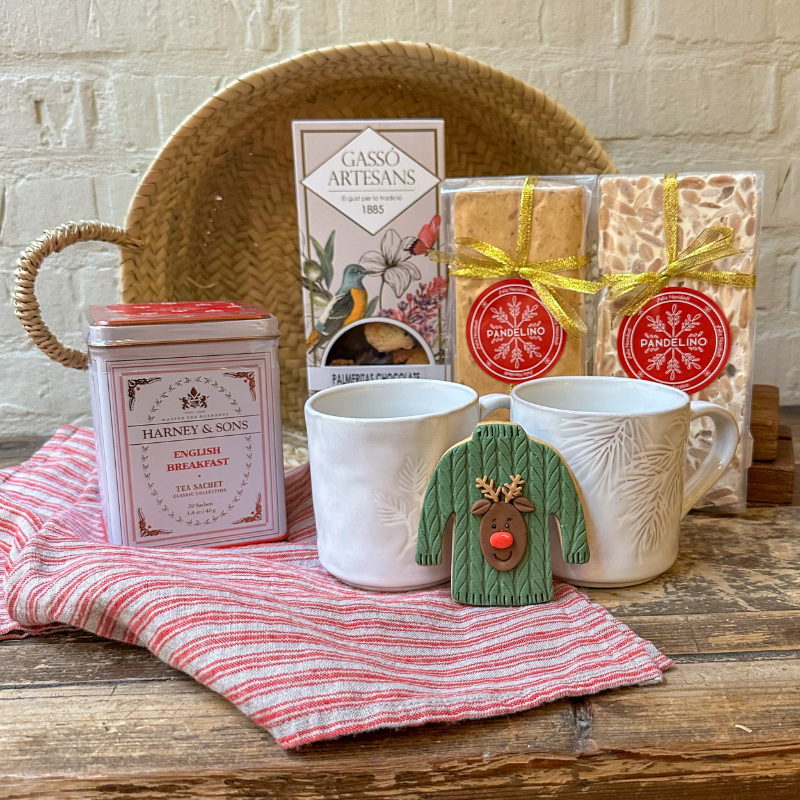 Cesta Té Navideño para Dos