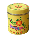 Caja de té de metal Peces y flores