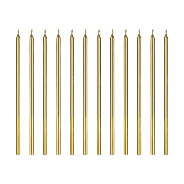 Velas de cumpleaños oro