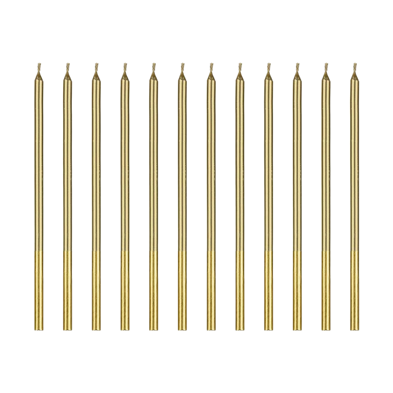 Velas de cumpleaños oro