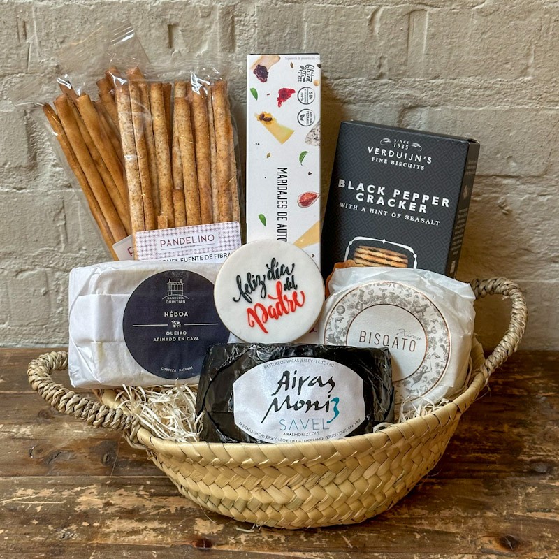 Cesta Maridaje Quesos Gallegos Día del Padre