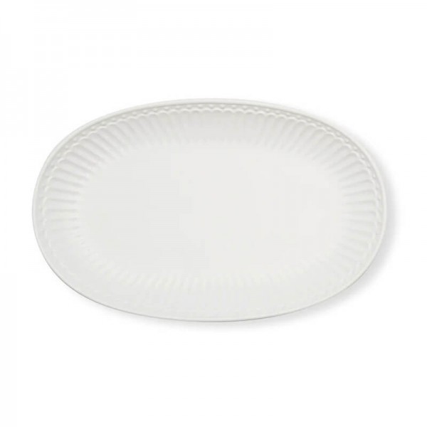 Plato oval blanco Alice
