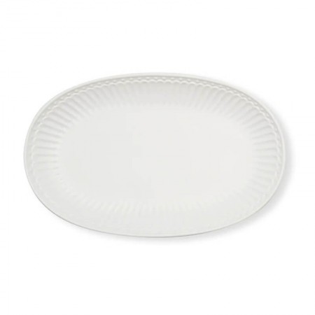 Plato oval blanco Alice