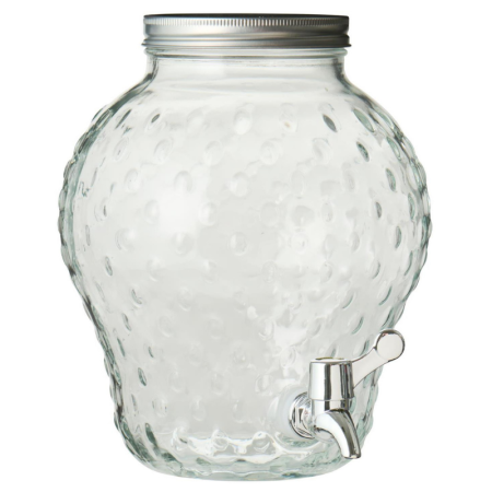 Dispensador de bebidas con forma de fresa